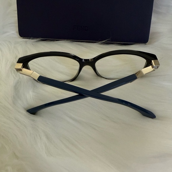 Fendi FF 0232 PJP Eyeglasses and Case | Blue Frame Made in Italy | Authenticated main image 11
